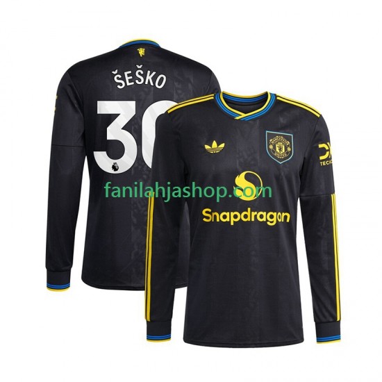 Manchester United Pelipaidat Benjamin Sesko 30 Kolmaspelipaita 2025-2026 Pitkähihainen ,Miehet