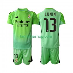 Real Madrid Pelipaidat Andriy Lunin 13 Maalivahdin Vieraspelipaita 2025-2026 Lyhythihainen ,Lapset