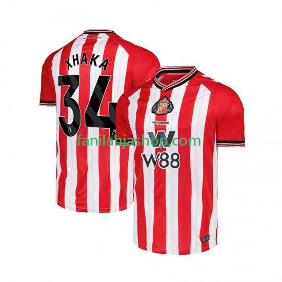 Pelipaidat Sunderland Granit Xhaka 34 Kotipelipaita 2025-2026 Lyhythihainen ,Miehet