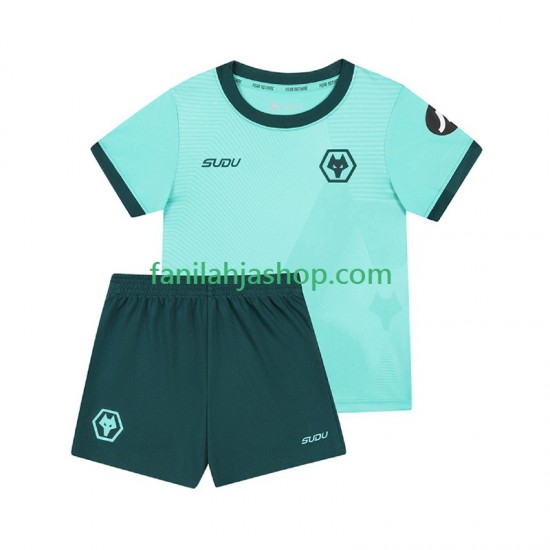 Wolverhampton Wanderers Pelipaidat Vieraspelipaita 2025-2026 Lyhythihainen ,Lapset