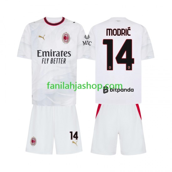 AC Milan Pelipaidat Modrić Luka 14 Vieraspelipaita 2026-2027 Lyhythihainen ,Lapset