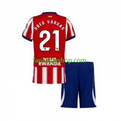 Atlético Madrid Pelipaidat Obed Vargas 21 Kotipelipaita 2026-2027 Lyhythihainen ,Lapset