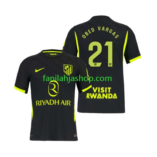 Atlético Madrid Pelipaidat Obed Vargas 21 Vieraspelipaita 2026-2027 Lyhythihainen ,Miehet