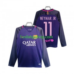 FC Barcelona Pelipaidat Neymar JR 11 2016 2017 Retro Vieraspelipaita Pitkähihainen ,Miehet