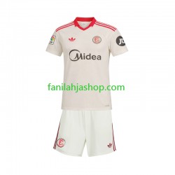 Sevilla FC Pelipaidat Retro Kotipelipaita 2025-2026 Lyhythihainen ,Lapset
