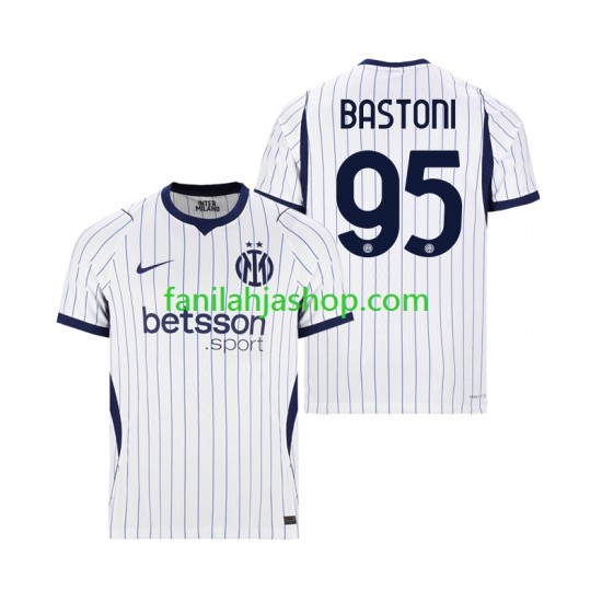 Inter Milan Pelipaidat Alessandro Bastoni 95 Vieraspelipaita 2026-2027 Lyhythihainen ,Miehet