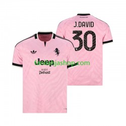 Juventus Pelipaidat Jonathan David 30 Vieraspelipaita 2026-2027 Lyhythihainen ,Miehet