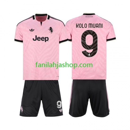 Juventus Pelipaidat Randal Kolo Muani 9 Vieraspelipaita 2026-2027 Lyhythihainen ,Lapset
