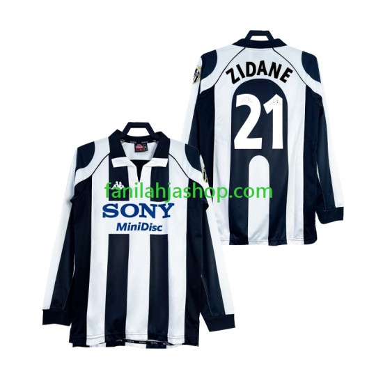 Juventus Pelipaidat ZIDANE 21 1997 Retro Kotipelipaita 1998 Pitkähihainen ,Miehet