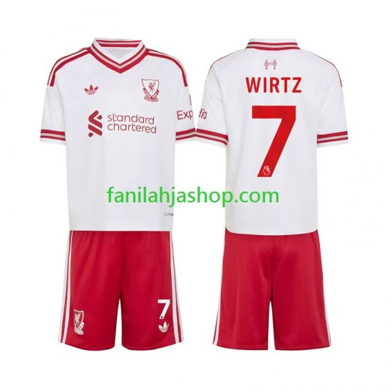 Liverpool Pelipaidat Florian Wirtz 7 Vieraspelipaita 2026-2027 Lyhythihainen ,Lapset