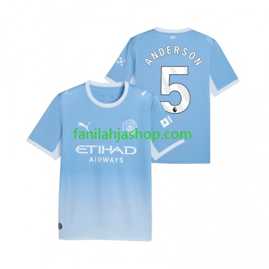 Manchester City Pelipaidat Elliot Anderson 5 Kotipelipaita 2026-2027 Lyhythihainen ,Miehet