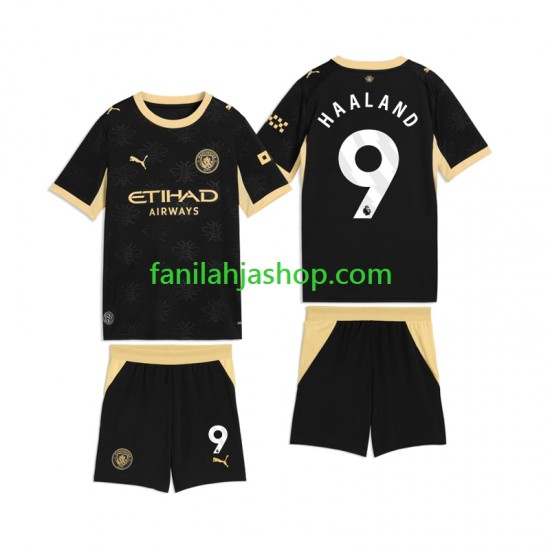 Manchester City Pelipaidat Erling Haaland 9 Vieraspelipaita 2026-2027 Lyhythihainen ,Lapset