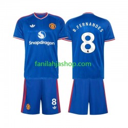 Manchester United Pelipaidat Bruno Fernandes 8 Vieraspelipaita 2026-2027 Lyhythihainen ,Lapset