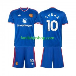 Manchester United Pelipaidat Matheus Cunha 10 Vieraspelipaita 2026-2027 Lyhythihainen ,Lapset