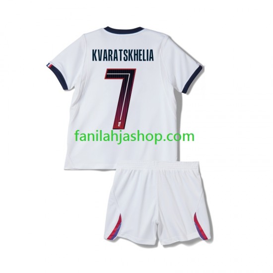Paris Saint-Germain Pelipaidat Khvicha Kvaratskhelia 7 Vieraspelipaita 2026-2027 Lyhythihainen ,Lapset