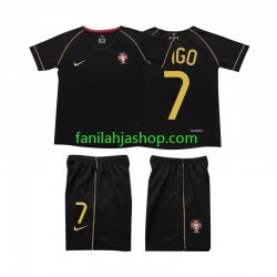 Portugali Pelipaidat FIGO 7 Retro Vieraspelipaita 2006 Lyhythihainen ,Lapset