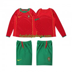 Portugali Pelipaidat Retro Kotipelipaita 2004 Pitkähihainen ,Lapset