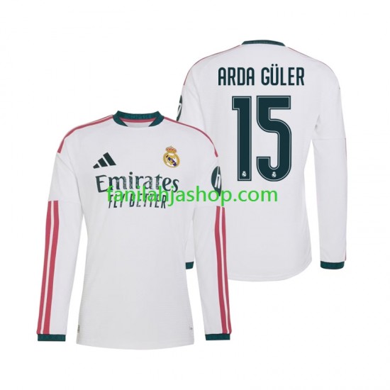 Real Madrid Pelipaidat Arda Guler 15 Kotipelipaita 2026-2027 Pitkähihainen ,Miehet