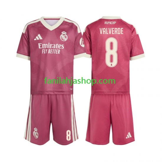 Real Madrid Pelipaidat Federico Valverde 8 Kolmaspelipaita 2026-2027 Lyhythihainen ,Lapset