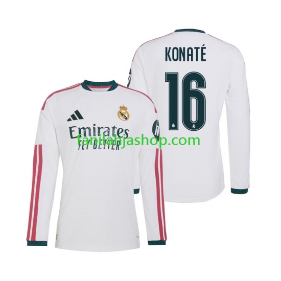Real Madrid Pelipaidat Ibrahima Konate 16 Kotipelipaita 2026-2027 Pitkähihainen ,Miehet