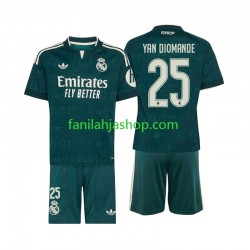 Real Madrid Pelipaidat Yan Diomande 25 Vieraspelipaita 2026-2027 Lyhythihainen ,Lapset