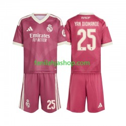 Real Madrid Pelipaidat Yan Diomande 25 Kolmaspelipaita 2026-2027 Lyhythihainen ,Lapset