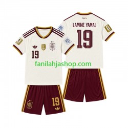 Espanja Pelipaidat 2-star Lamine Yamal 19 Vieraspelipaita 2026-2027 Lyhythihainen ,Lapset
