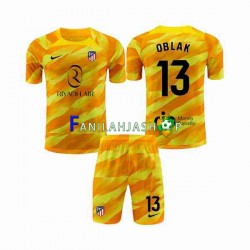 Atlético Madrid Pelipaidat Oranssi Jan Oblak 13 Maalivahdin 2023-2024 Lyhythihainen ,Lapset