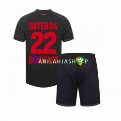 Bayer 04 Leverkusen Pelipaidat Victor Boniface 22 Kotipelipaita 2023-2024 Lyhythihainen ,Lapset