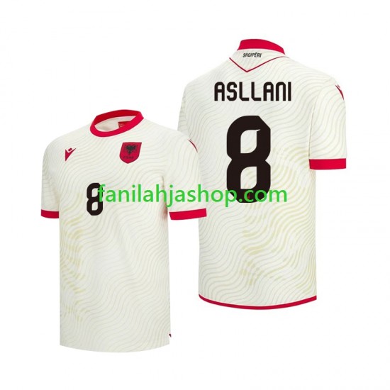 Albania Pelipaidat Kristjan Asllani 8 World Cup Vieraspelipaita 2026 Lyhythihainen ,Miehet