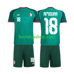 Algeria Pelipaidat Mohamed Amoura 18 Vieraspelipaita 2026 Lyhythihainen ,Lapset