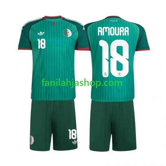 Algeria Pelipaidat Mohamed Amoura 18 Vieraspelipaita 2026 Lyhythihainen ,Lapset