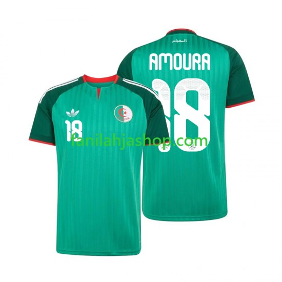 Algeria Pelipaidat Mohamed Amoura 18 Vieraspelipaita 2026 Lyhythihainen ,Miehet