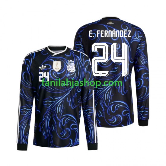 Argentiina Pelipaidat Enzo Fernandez 24 World Cup Vieraspelipaita 2026 Pitkähihainen ,Miehet