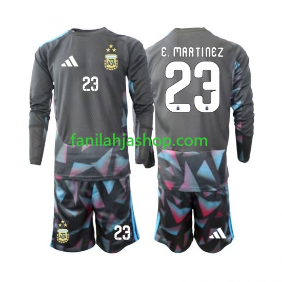 Argentiina Pelipaidat Emiliano Martinez 23 World Cup Maalivahdin Kotipelipaita 2026 Pitkähihainen ,Lapset