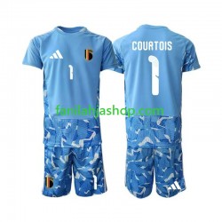 Belgia Pelipaidat Thibaut Courtois 1 World Cup Maalivahdin Kotipelipaita 2026 Lyhythihainen ,Lapset