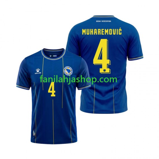 Bosnia ja Hertsegovina Pelipaidat Tarik Muharemovic 4 World Cup Kotipelipaita 2026 Lyhythihainen ,Miehet