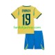Brasilia Pelipaidat Endrick 19 World Cup Kotipelipaita 2026 Lyhythihainen ,Lapset