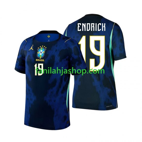 Brasilia Pelipaidat Endrick 19 World Cup Vieraspelipaita 2026 Lyhythihainen ,Miehet