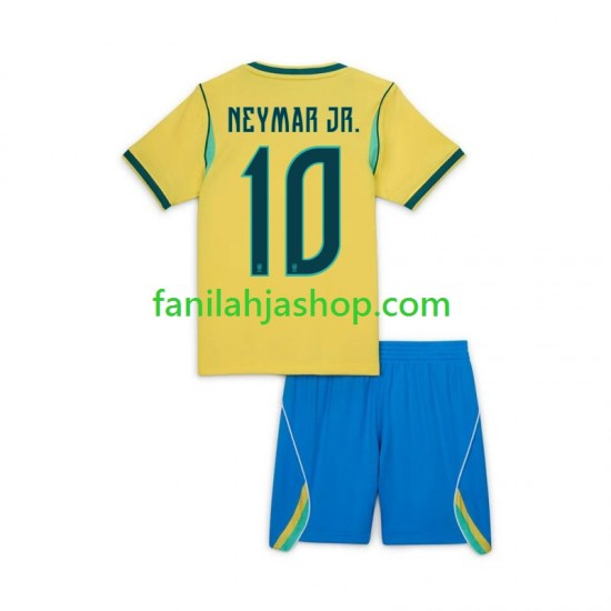Brasilia Pelipaidat Neymar JR 10 World Cup Kotipelipaita 2026 Lyhythihainen ,Lapset