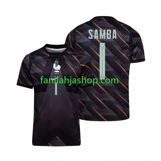 Ranska Pelipaidat Brice Samba 1 World Cup Maalivahdin Kotipelipaita 2026 Lyhythihainen ,Miehet