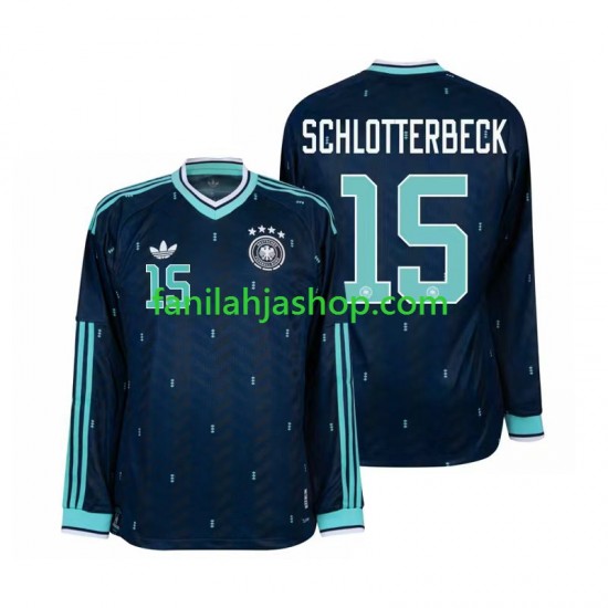 Saksa Pelipaidat Nico Schlotterbeck 15 World Cup Vieraspelipaita 2026 Pitkähihainen ,Miehet