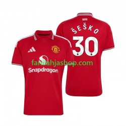 Manchester United Pelipaidat Benjamin Sesko 30 Kotipelipaita 2026-2027 Lyhythihainen ,Miehet