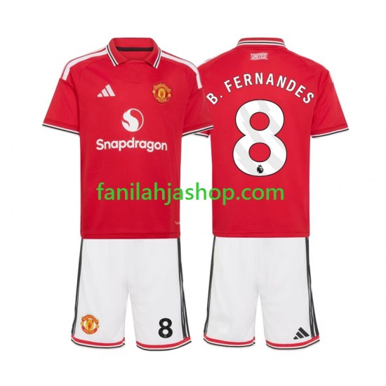 Manchester United Pelipaidat Bruno Fernandes 8 Kotipelipaita 2026-2027 Lyhythihainen ,Lapset