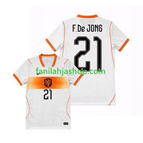 Alankomaat Pelipaidat Frenkie de Jong 21 World Cup Vieraspelipaita 2026 Lyhythihainen ,Miehet