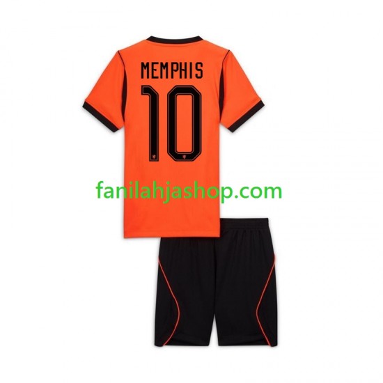 Alankomaat Pelipaidat Memphis Depay 10 World Cup Kotipelipaita 2026 Lyhythihainen ,Lapset