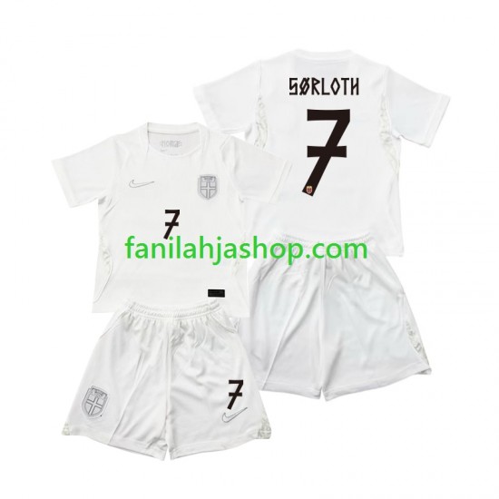 Norja Pelipaidat Alexander Sorloth 7 World Cup Kolmaspelipaita 2026 Lyhythihainen ,Lapset