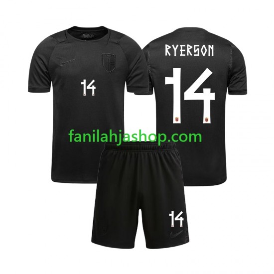 Norja Pelipaidat Julian Ryerson 14 World Cup Vieraspelipaita 2026 Lyhythihainen ,Lapset