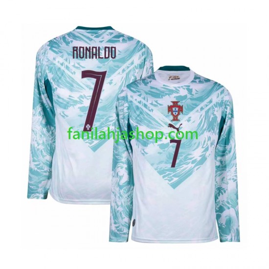 Portugali Pelipaidat Cristiano Ronaldo 7 World Cup Vieraspelipaita 2026 Pitkähihainen ,Miehet
