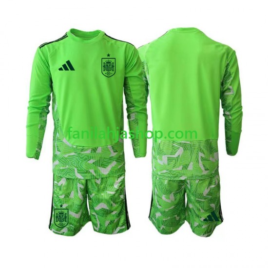 Espanja Pelipaidat 6th Green color World Cup Maalivahdin 2026 Pitkähihainen ,Lapset